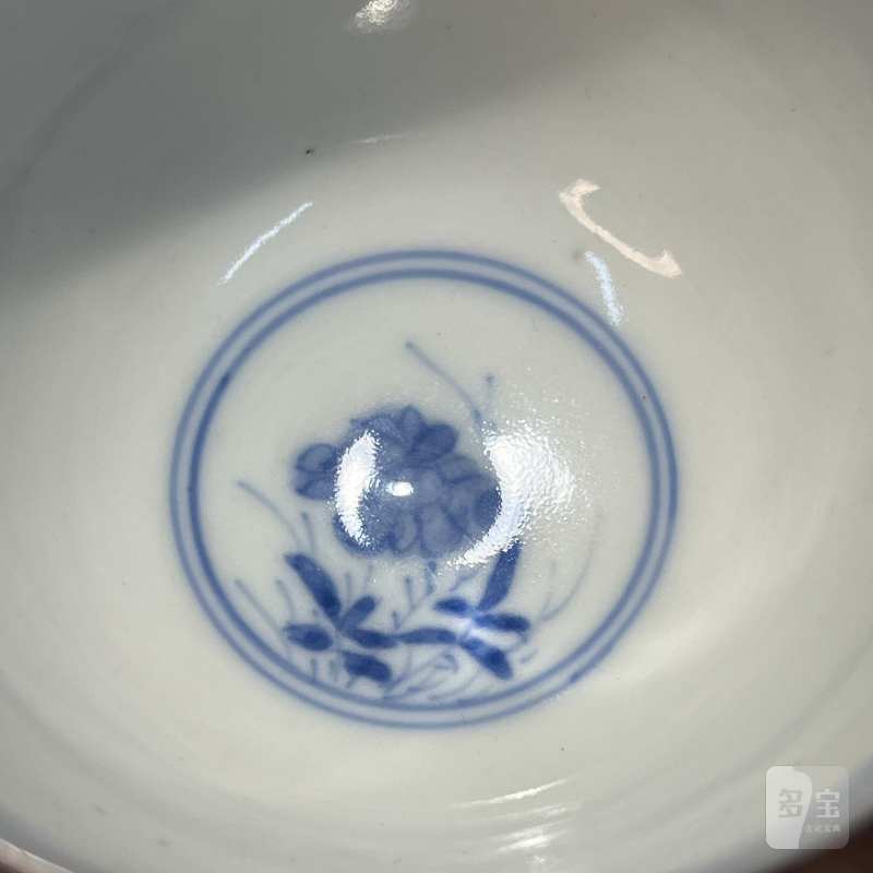 清 青花人物纹杯 - 图10